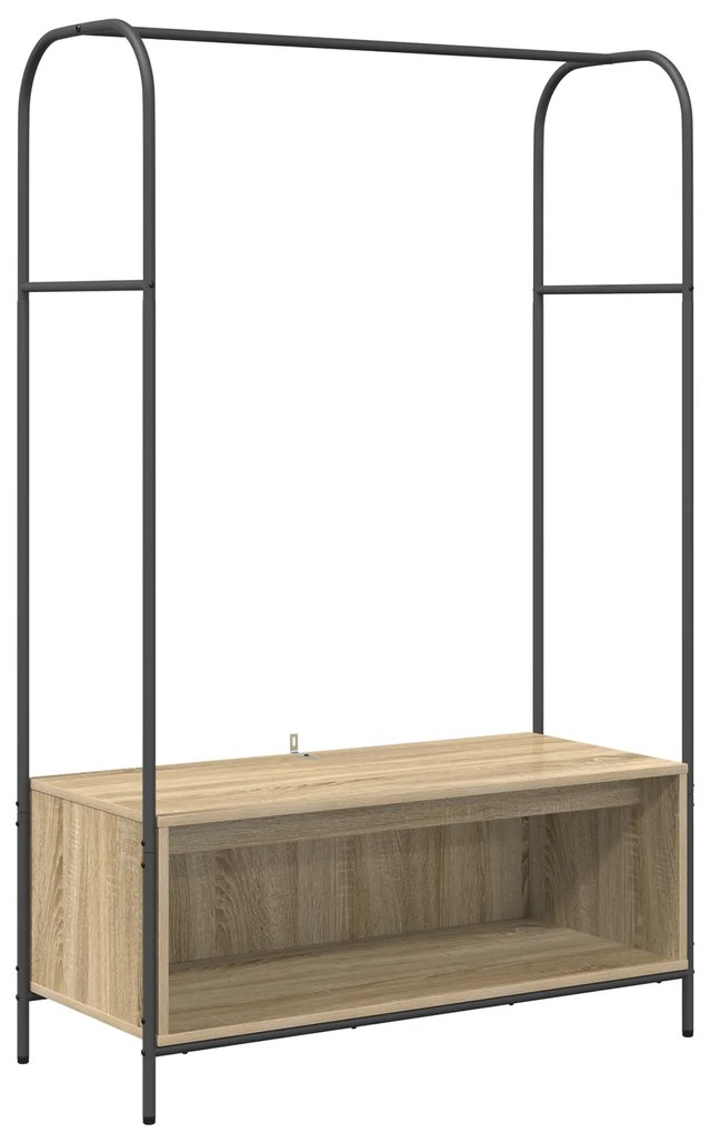 vidaXL Ράφι Ρούχων με Ράφια Sonoma Oak 100x44x160 εκ.