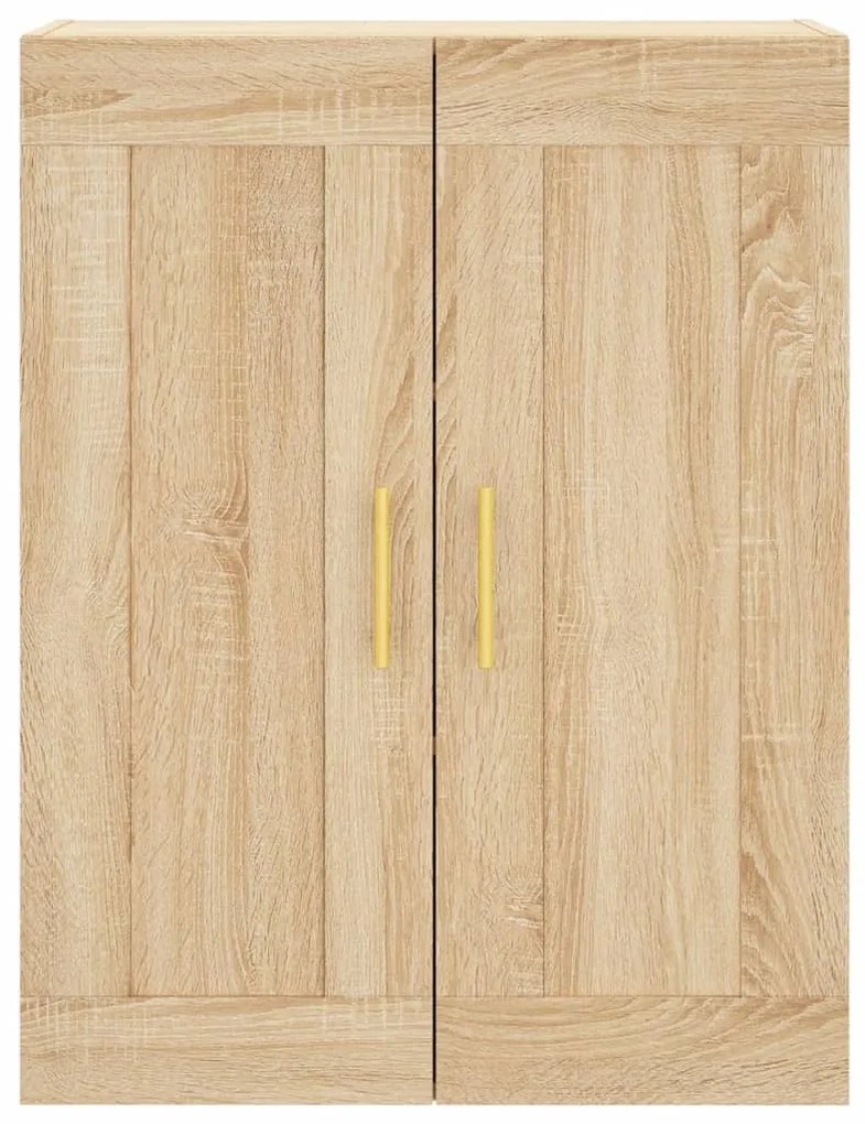 vidaXL Ντουλάπι Sonoma δρυς 69,5 x 34 x 180 εκ. από Επεξεργασμένο Ξύλο