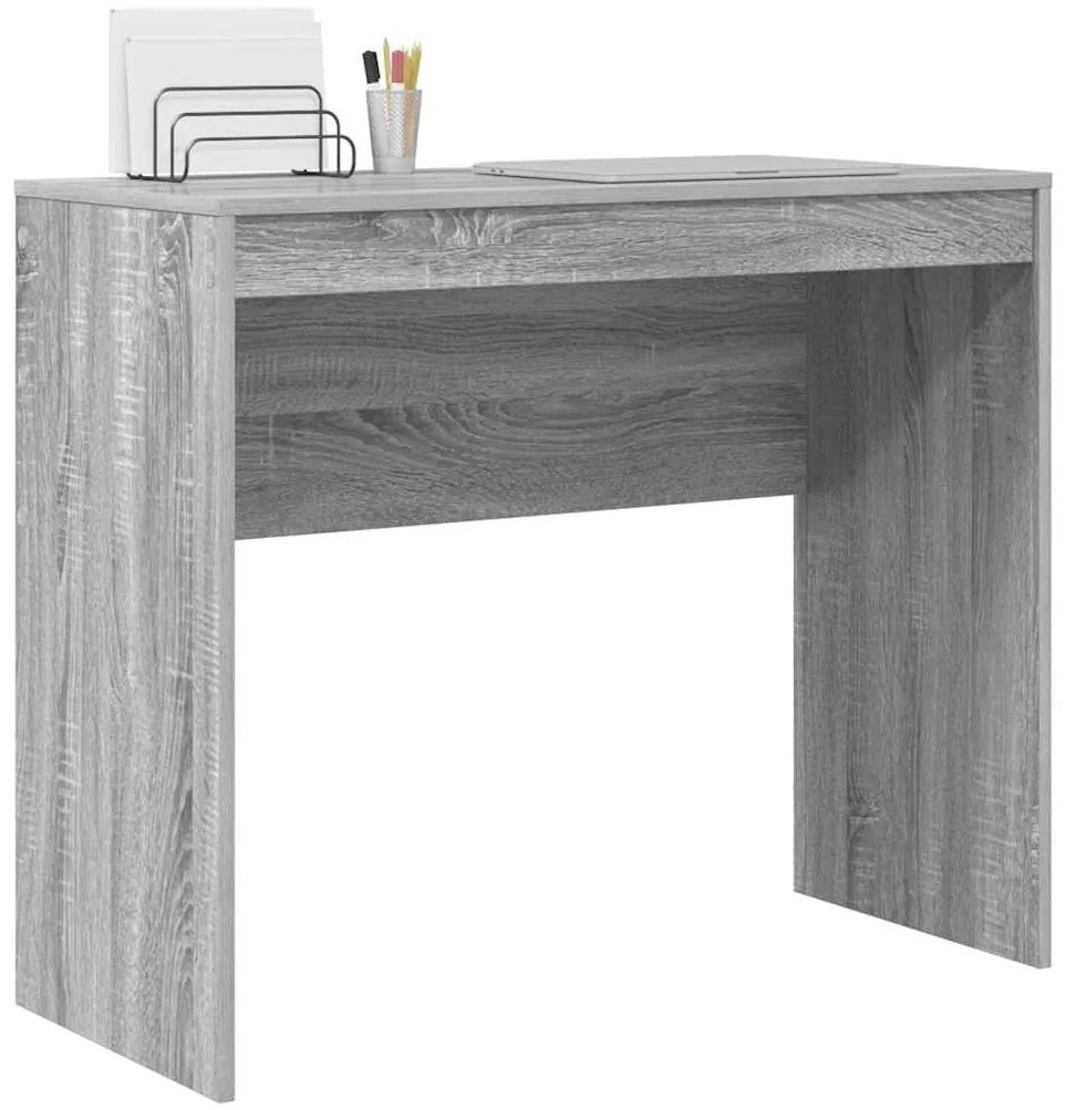 vidaXL Γραφείο Γκρι sonoma 90 x 40 x 76 εκ. Επεξεργασμένο ξύλο