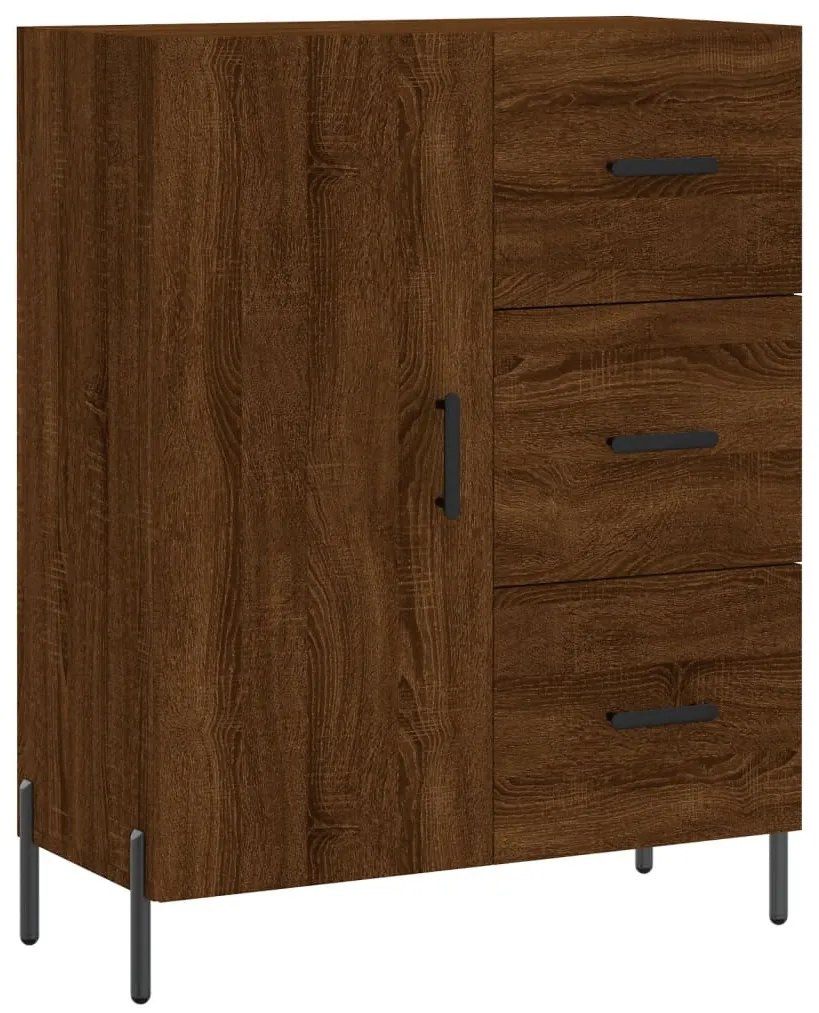 vidaXL Ντουλάπι Καφέ Δρυς 69,5 x 34 x 90 εκ. Επεξεργασμένο Ξύλο