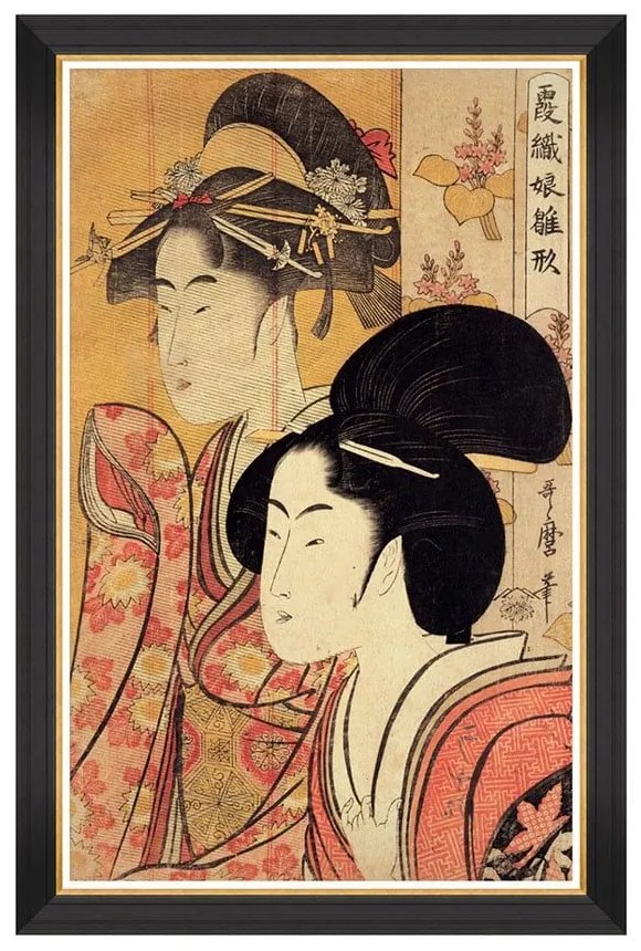 Κάδρο Two Beauties By Kitagawa Utamaro FA13122 70X110 MindTheGap Κάθετοι Wood