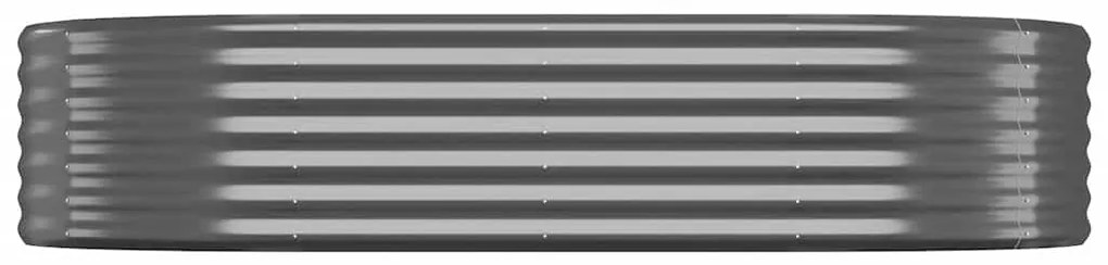 vidaXL Ζαρντινιέρα Ανθρακί 175x100x36εκ Ατσάλι με Ηλεκτρ. Βαφή Πούδρας