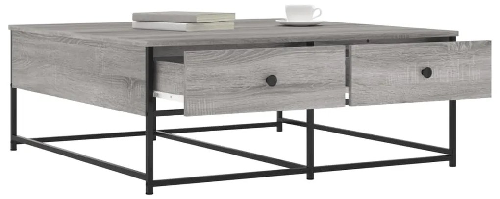 vidaXL Τραπεζάκι Σαλονιού Γκρι Sonoma 100 x 99 x 40 εκ. Επεξεργ. Ξύλο