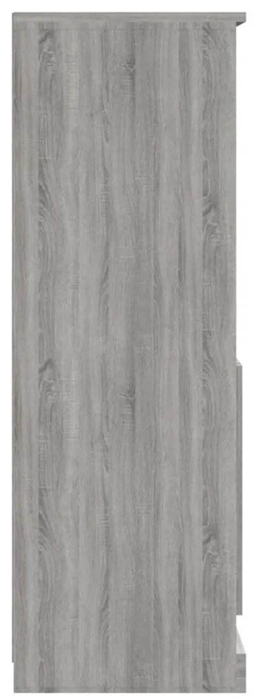vidaXL Ντουλάπι Γκρι Sonoma 60x35,5x103,5 εκ. από Επεξεργασμένο Ξύλο