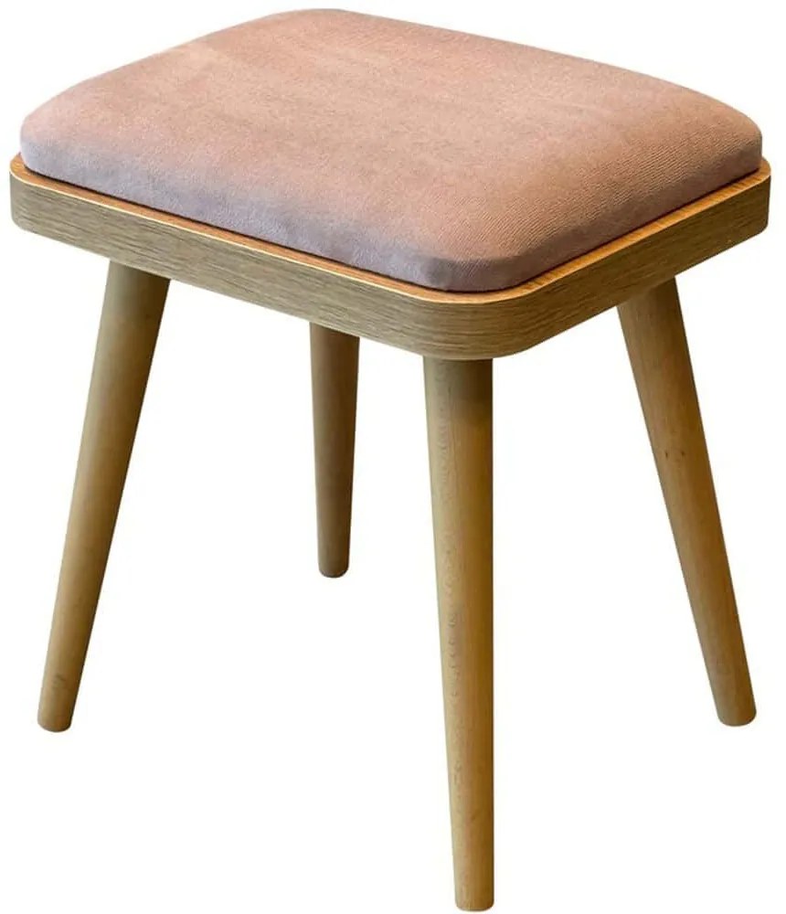 Σκαμπό Vina Mini (Σετ 2Τμχ) 869VEL1458 40x33x46cm Oak-Sand