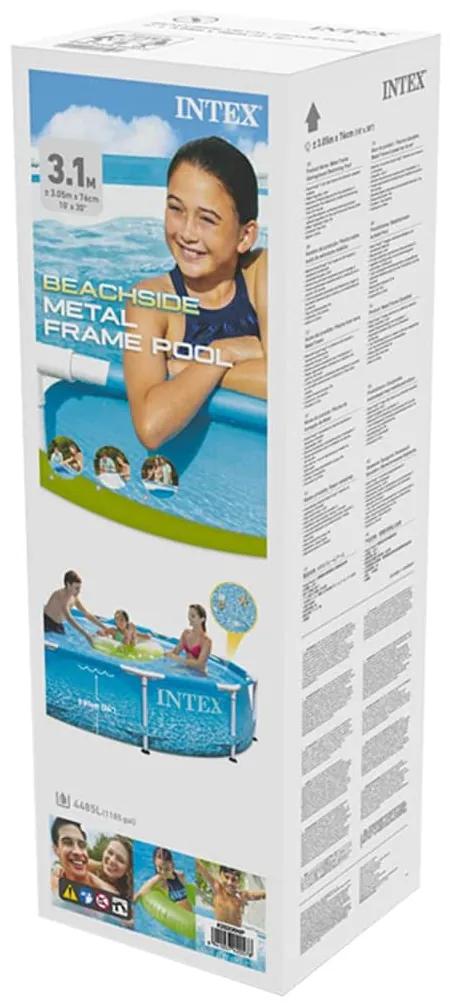 INTEX Πισίνα με Μεταλλικό Σκελετό Beachside Metal Frame 305 x 76 εκ.