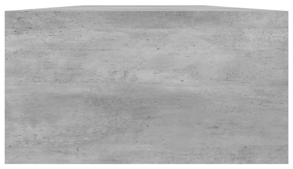 vidaXL Βάση Οθονών Γκρι του Σκυροδέματος 100x24x13 εκ. από Επεξ. Ξύλο