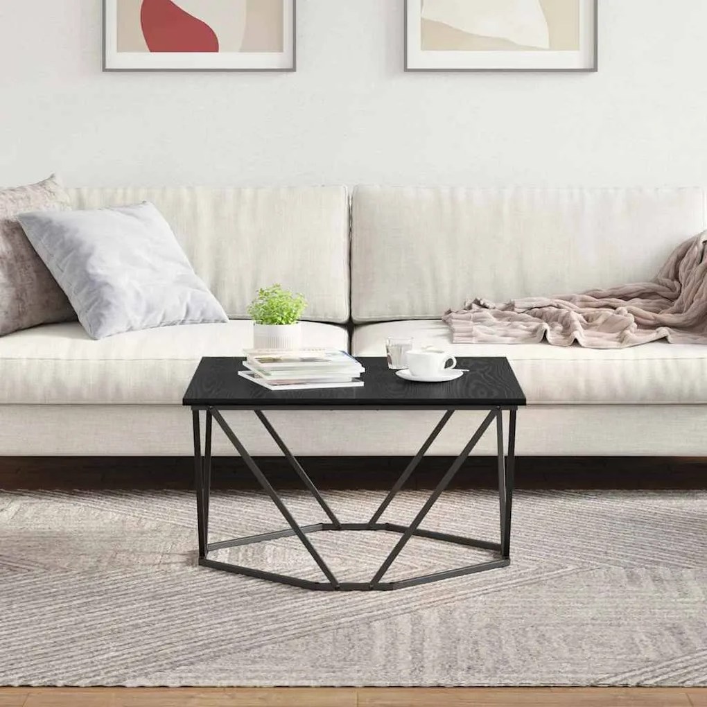 vidaXL Τραπεζάκι σαλονιού Μαύρη δρυς 80 x 80 x 45 cm