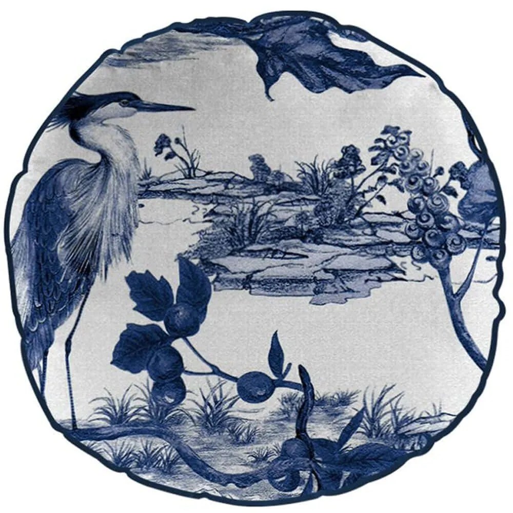 Μαξιλάρι Διακοσμητικό (Με Γέμιση) Lake 025306 White-Blue 45X45 100% Βαμβάκι