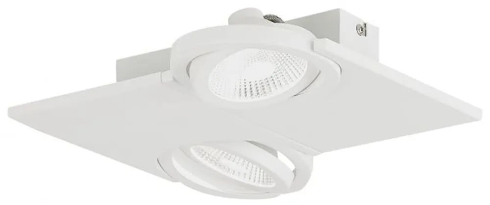 Φωτιστικό Οροφής-Σποτ 39134 Brea Led/2 White Eglo Αλουμίνιο,Γυαλί