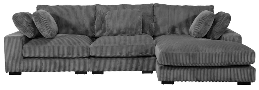 ΚΑΝΑΠΕΣ ΔΕΞΙΑ ΓΩΝΙΑ CRANFIELD HM3287.01R ΓΚΡΙ ΡΙΓΕ ΥΦΑΣΜΑ 315x167(γωνία)x67Υεκ.