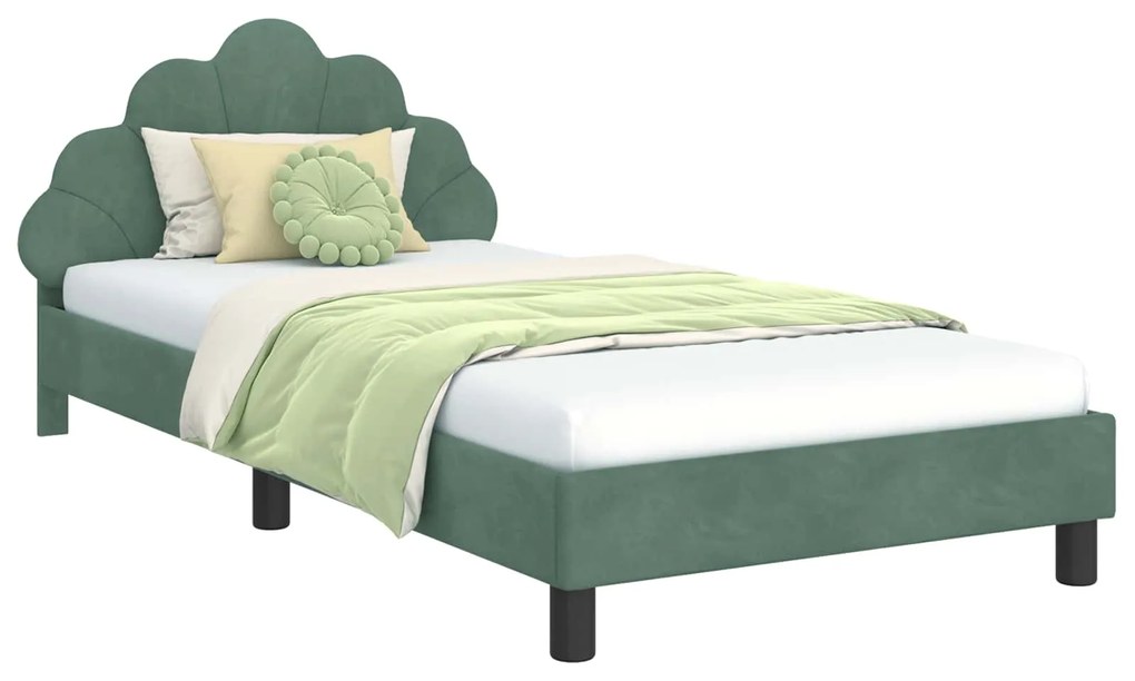 vidaXL Κρεβάτι Παιδικής Κρεβατοκάμαρας με Κεφαλάκι Θαλασσί 80 x 200 cm