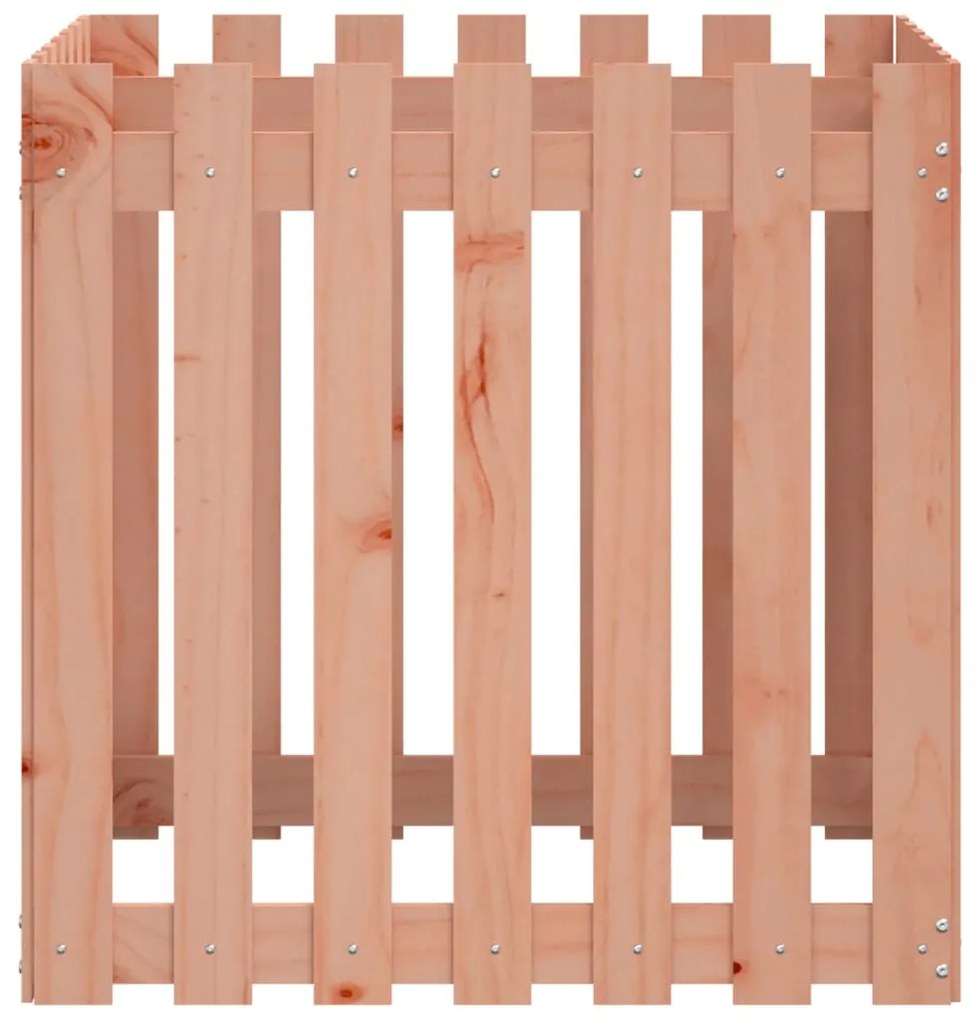 vidaXL Ζαρντινιέρα με Σχ. Φράχτη 70x70x70 εκ. Μασίφ Ξύλο Ψευδοτσούγκας