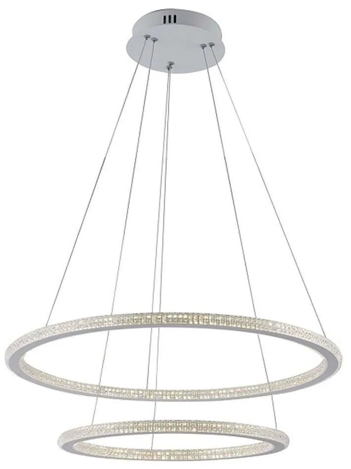 Φωτιστικό Οροφής Bryant LED-BRYANT-S2 54W Led Φ60-40cm 150cm White Luce Ambiente Design Αλουμίνιο