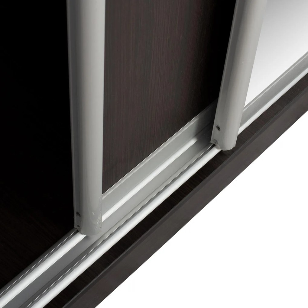 Ντουλάπα Συρόμενη ADLER Δίφυλλη με Καθρέπτη Wenge 160x60x210Υεκ. 160x60x210 εκ.
