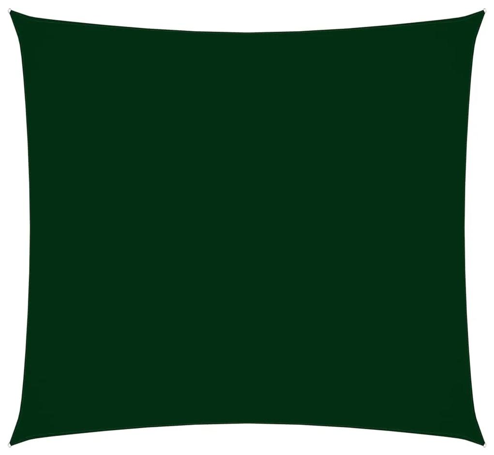 vidaXL Πανί Σκίασης Τετράγωνο Σκούρο Πράσινο 6 x 6 μ από Ύφασμα Oxford