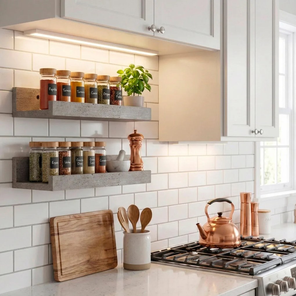 Ράφια Max Home Ξύλο MDF 25 X 5 X 10 CM (x6)