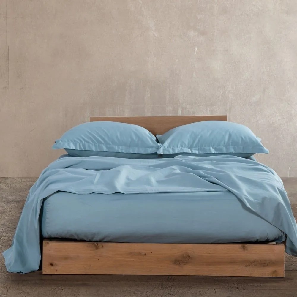 Σεντόνι Elements Dusty Aqua Nef-Nef Υπέρδιπλο 240x270cm 100% Βαμβακοσατέν