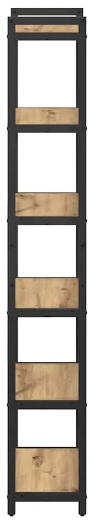 vidaXL Βιβλιοθήκη artisan δρυς 40 x 30 x 188 εκ Επεξεργασμένο ξύλο