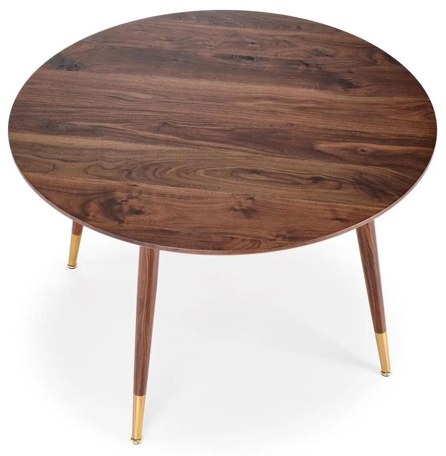 Τραπέζι Houston 1363, Καρυδί, 76cm, 26 kg, Ινοσανίδες μέσης πυκνότητας, Μέταλλο | Epipla1.gr