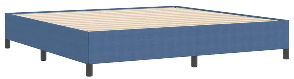 vidaXL Σκελετός Κρεβατιού Μπλε 200 x 200 cm Βελούδο