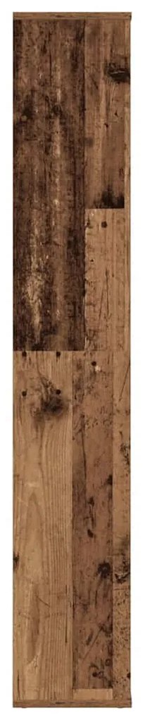 vidaXL Διαχωριστικό/Βιβλιοθήκη Παλιό Ξύλο 100x24x140εκ από Μοριοσανίδα