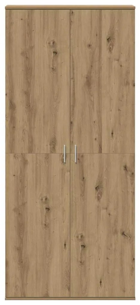 vidaXL Ψηλή Ντουλάπα artisan δρυς 80 x 35 x 180 εκ Επεξεργασμένο ξύλο