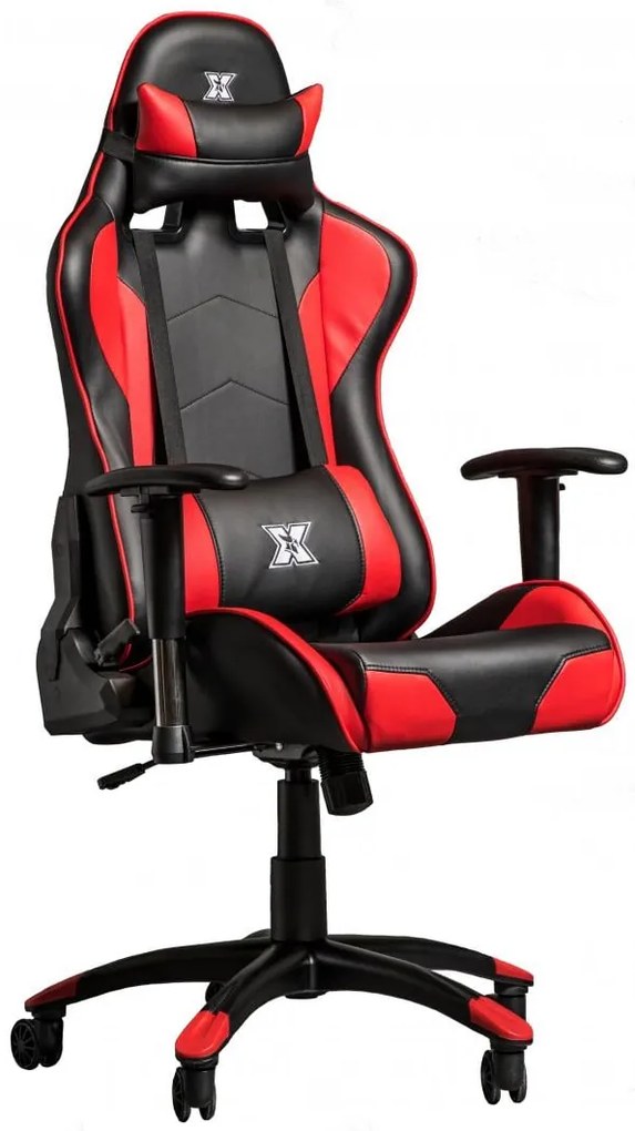 Serioux X-GC01-2D-R Torin Καρέκλα Gaming Δερματίνης με Ρυθμιζόμενα Μπράτσα Μαύρο/Κόκκινο