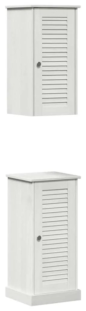 vidaXL Σετ Επίπλων Μπάνιου VIGO 2 pcs Λευκό αντικέ 37 x 34 x 80 εκ