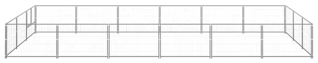 vidaXL Σπιτάκι Σκύλου Ασημί 18 μ² Ατσάλινο