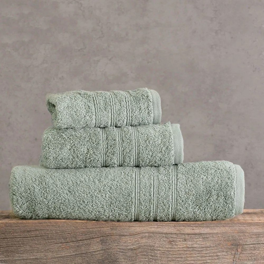Πετσέτα Aria Grey-Green Ρυθμός Χεριών 30x50cm 100% Cotton Foam