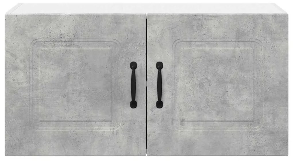 vidaXL Κρεμαστό ντουλάπι κουζίνας Σκυρόδεμα Γκρι 80 x 31 x 40 εκ