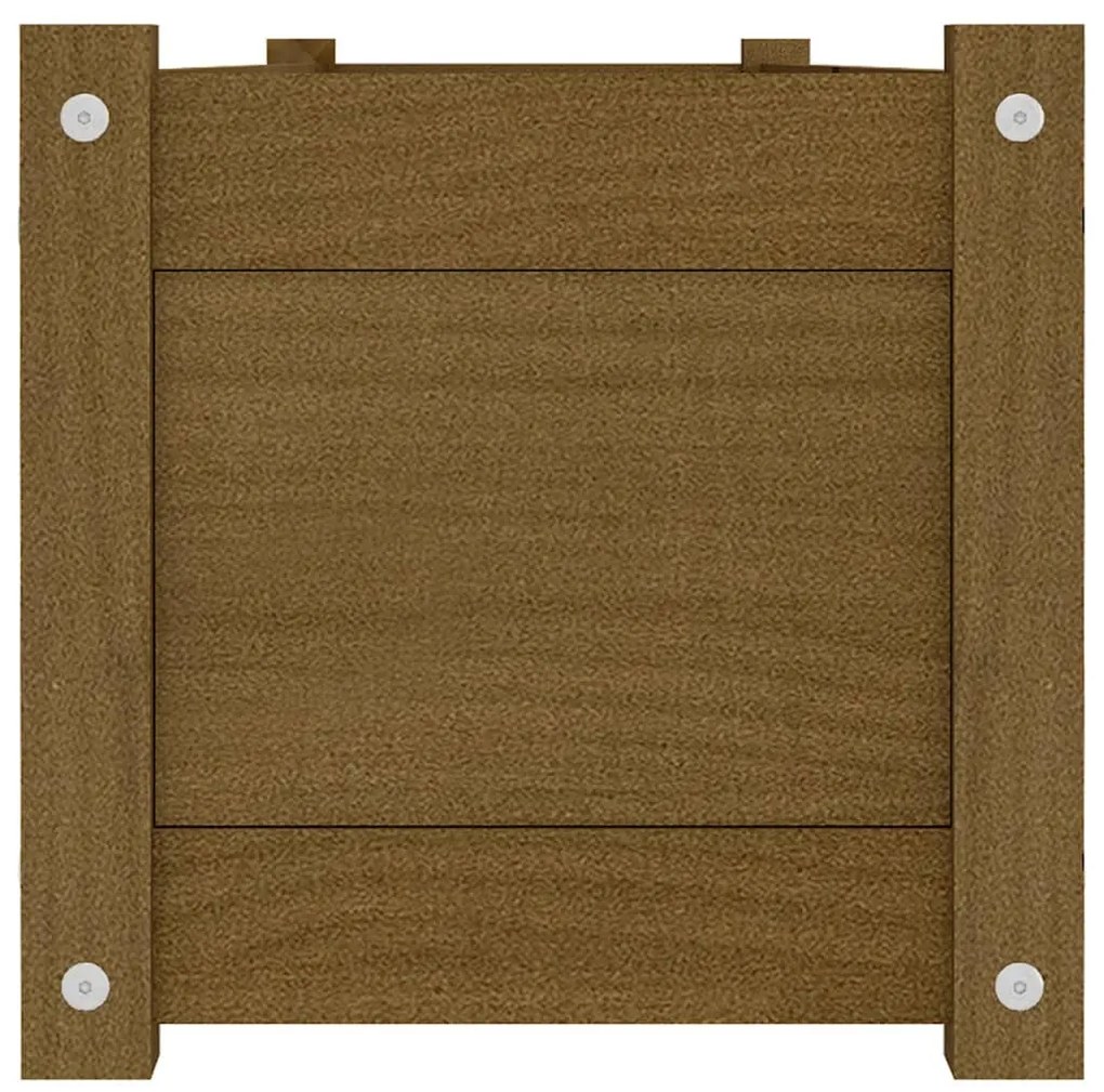 vidaXL Ζαρντινιέρα Υπερυψωμένη Μελί 150 x 31 x 31 εκ. από Μασίφ Πεύκο