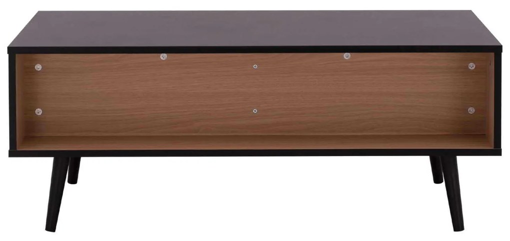 ΤΡΑΠΕΖΙ ΣΑΛΟΝΙΟΥ CHARLEEN HM8668 ΜΑΥΡΟ ΜΕ ΦΥΣΙΚΟ 100x50x40,5Υ εκ.