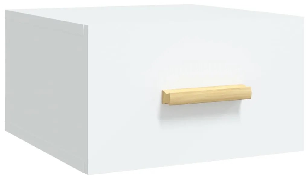 vidaXL Κομοδίνα Επιτοίχια 2 τεμ. Λευκά 35x35x20 εκ.