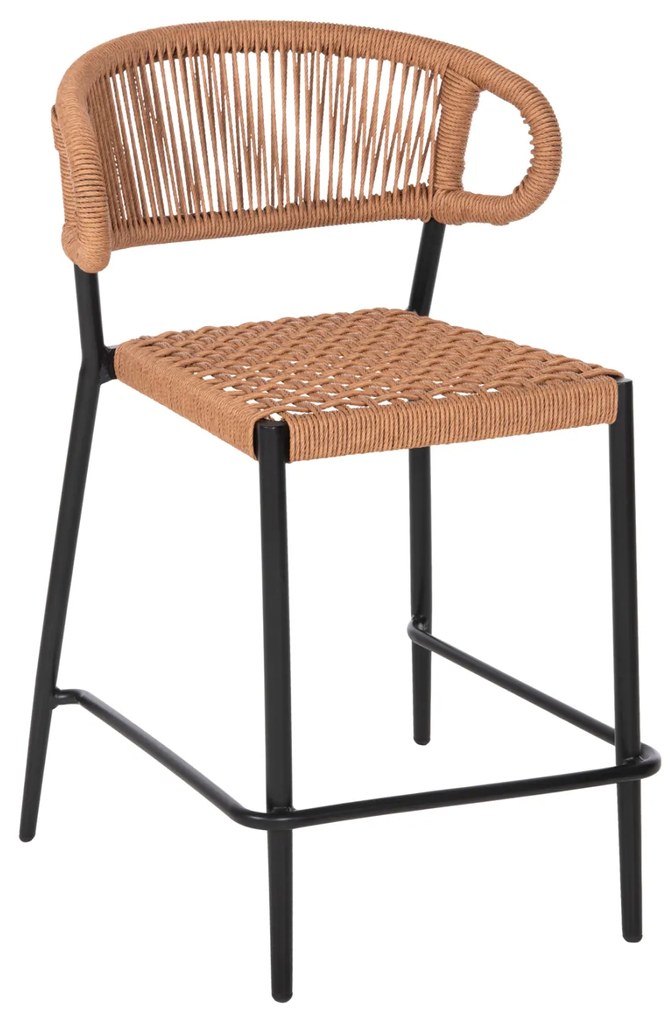 ΣΚΑΜΠΟ ΜΠΑΡ ΜΕΣ.ΥΨΟΥΣ EULO HM6087.03 ΑΛΟΥΜΙΝΙΟ ΜΑΥΡΟ-ΣΥΝΘ.RATTAN 60x56,5x99Υεκ.