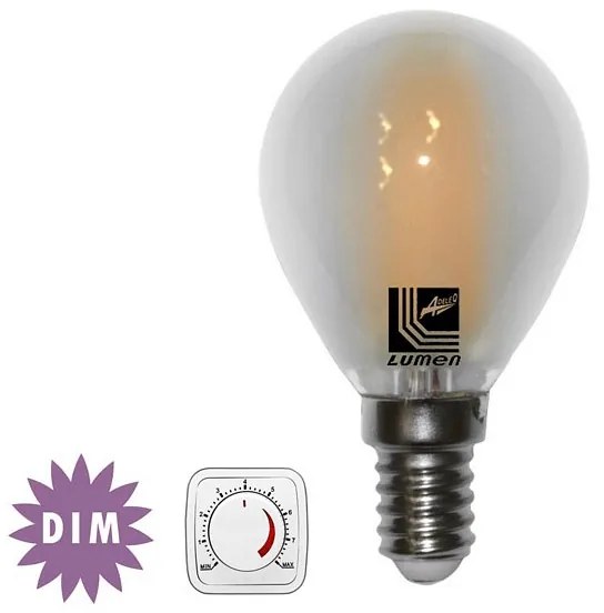 Adeleq Led Λάμπα Cog Σφαιρικό Ματ Ε14 6W Ντιμαριζόμενο Ψυχρό 13-1413609