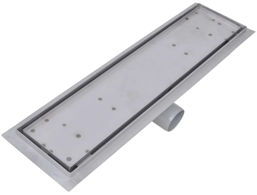 vidaXL Σιφόνια Ντουζιέρας Γραμμικά 2 τεμ. 530x140 χιλ. Ανοξείδ. Ατσάλι