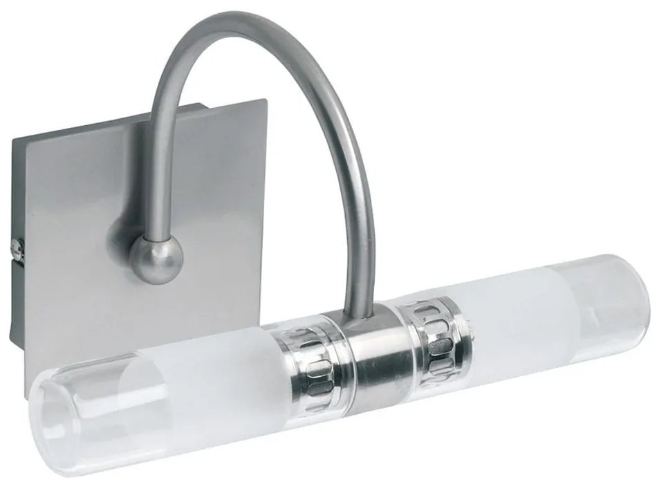 Φωτιστικό Τοίχου-Απλίκα Tube 460000 Nickel Mat Viokef Metal, Glass