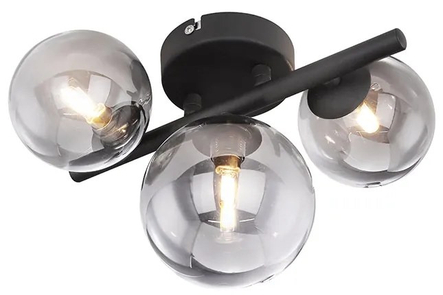 Απλίκα Globo Lighting Riha 56133-3W Μαύρο