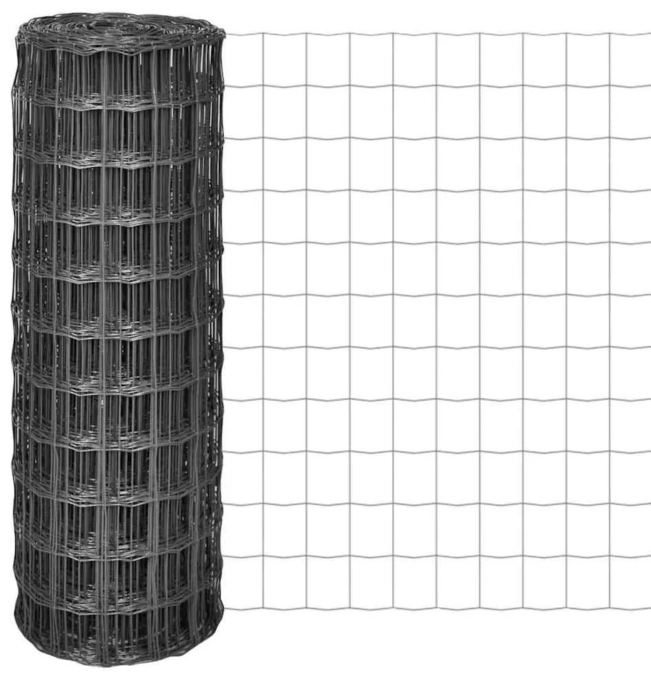 vidaXL Συρματόπλεγμα Γκρι 25 x 1,2 μ. Ατσάλινο