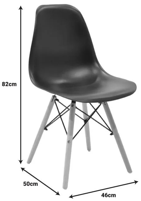 Σετ Τραπεζαρίας Manka-Julita 5 τεμ σε Sonoma Truffle - Μαύρο 110x80x77εκ. 110x80x77 εκ.