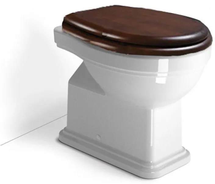 GSI Classic 871000W Λεκάνη Υψηλής Πίεσης Κατωστόμια 54cm με Κάλυμμα Βαρέως Τύπου Ξύλινο Μασίφ Αποσπώμενο