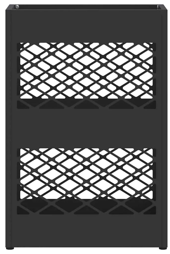 vidaXL Σχέδιο & βάση αποθήκευσης Μαύρο 28 x 12 x 41 εκ Ατσάλι