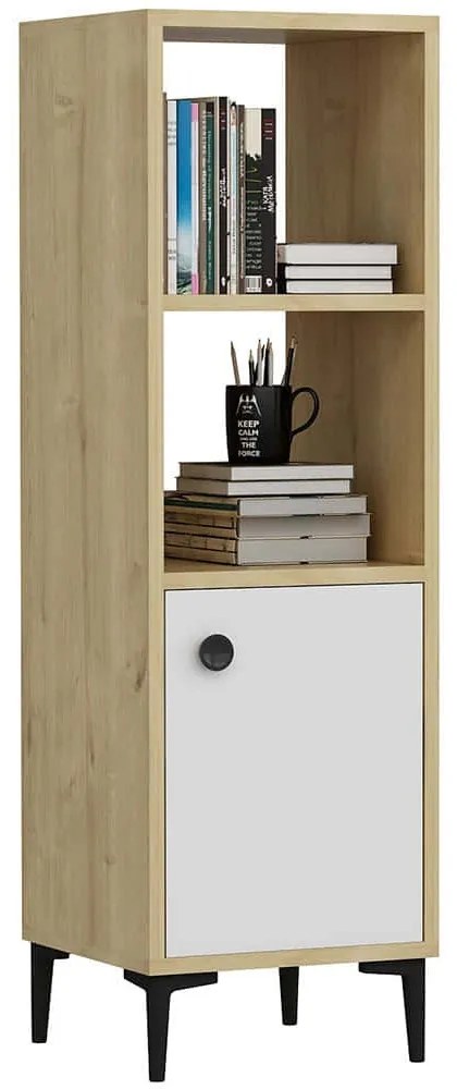 Ραφιέρα Δαπέδου Alone 475OLV1604 38,6x35x115cm Oak-White