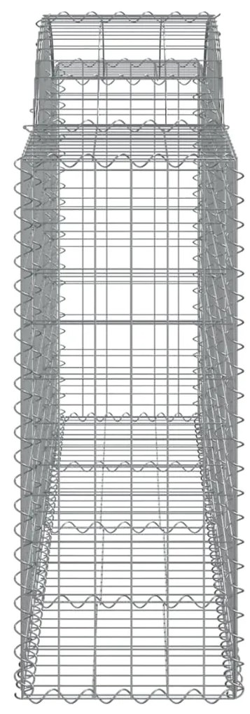 vidaXL Συρματοκιβώτια Τοξωτά 50 τεμ. 200x50x100/120 εκ. Γαλβαν. Ατσάλι