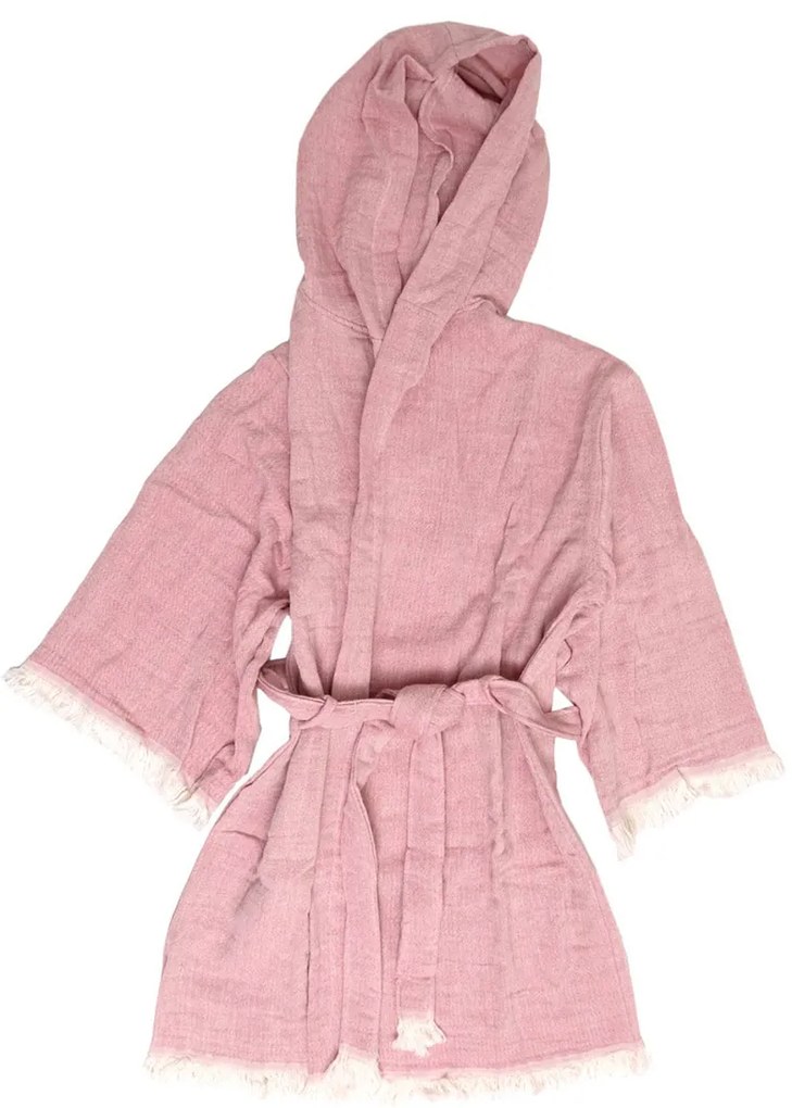 Ρόμπα Μουσελίνα Γυναικεία Anna Riska Adelina Blush Pink Ροζ SMALL/MEDIUM