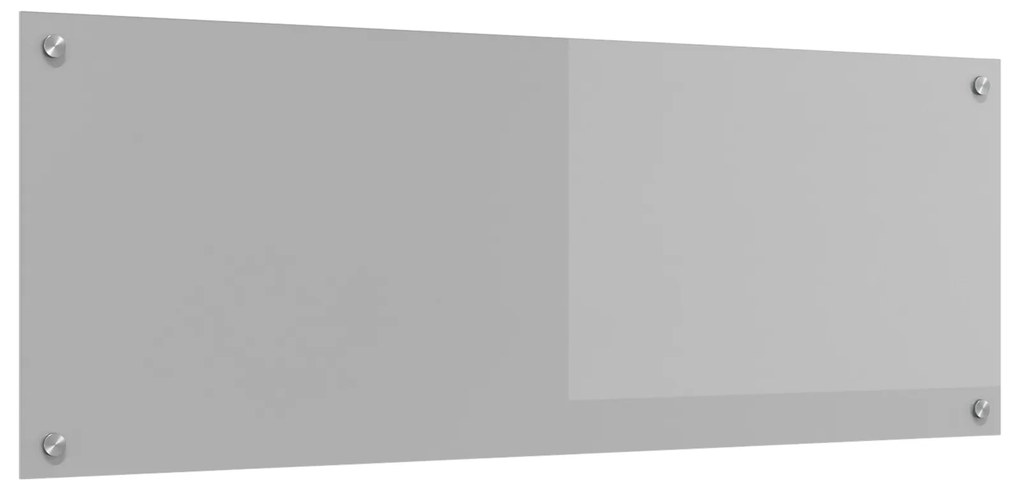 vidaXL Φωτιστικό Πίσω Κουζίνας Ανοιχτό Γκρι 110x40x0,6 εκ. Γυαλί Ανθεκτικό