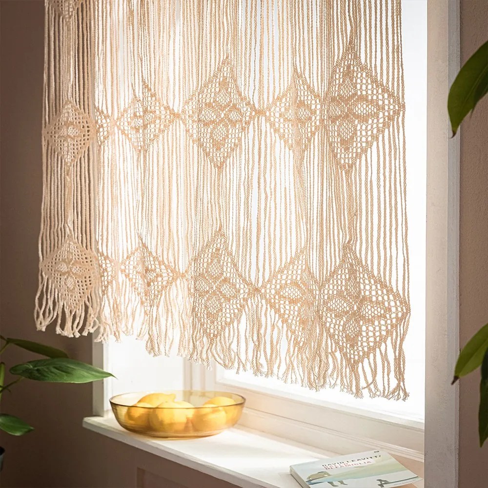 Κουρτίνα Ariadne 012 Beige Gofis Home 120x160cm 100% Βαμβάκι