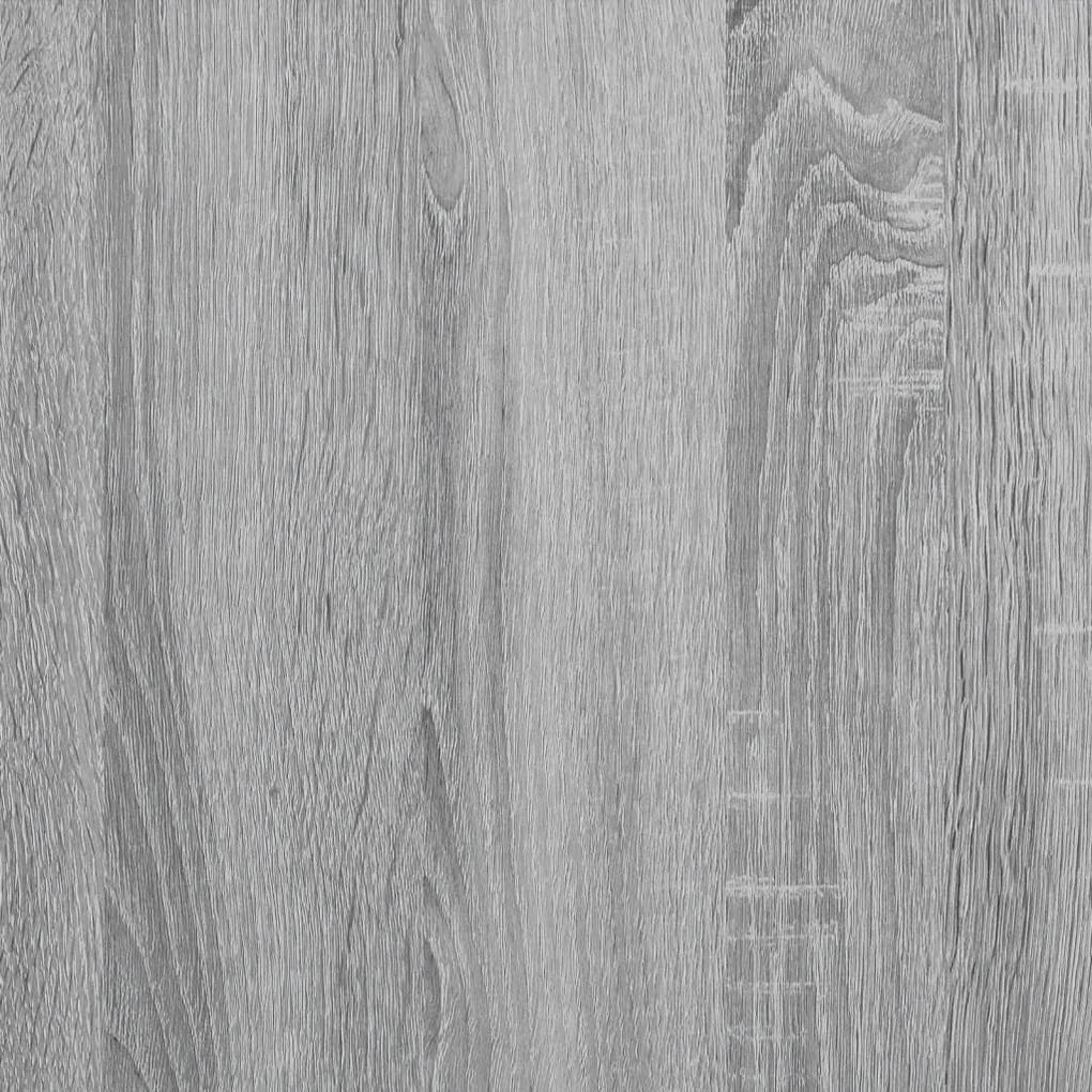 Τραπεζάκι Σαλονιού Γκρι Sonoma 100x50x50 εκ. Επεξ. Ξύλο/Μέταλλο - Γκρι